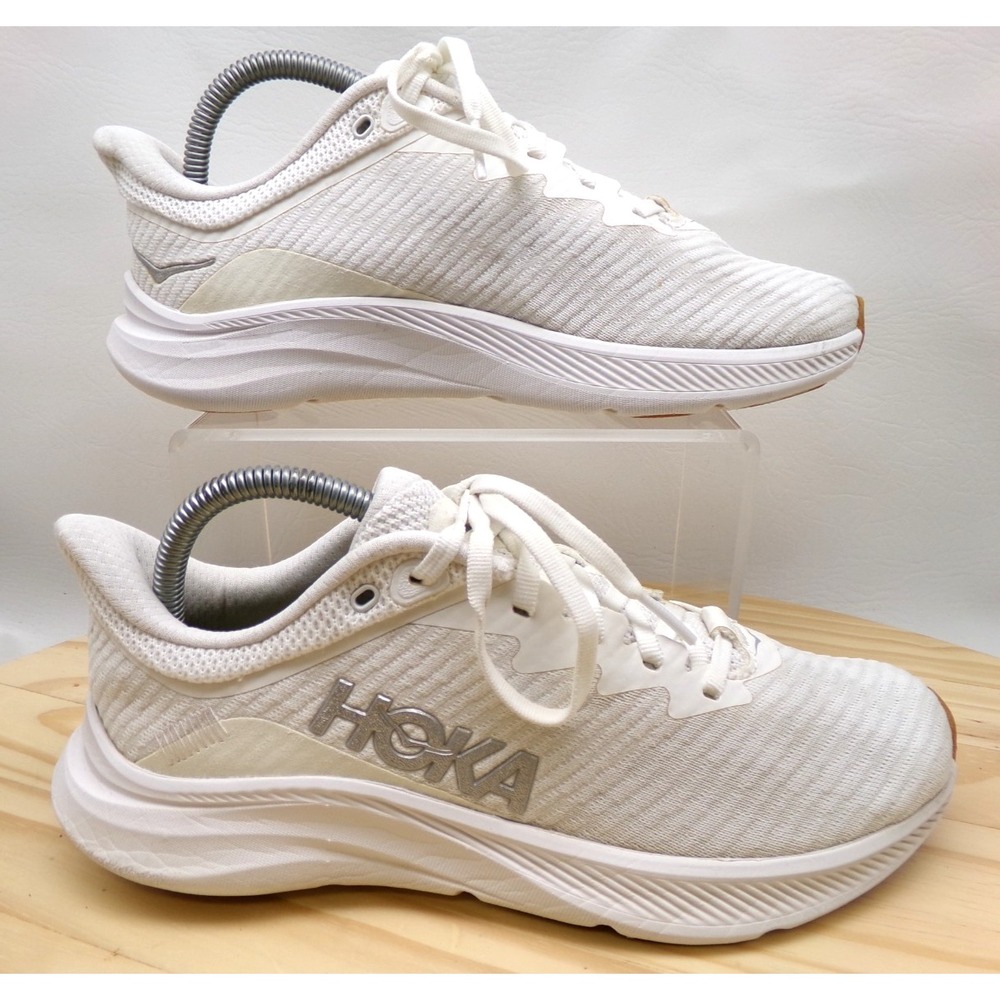 Hoka One One Solimar Running Shoes Womens White Size 8 B Sneakers 1123075